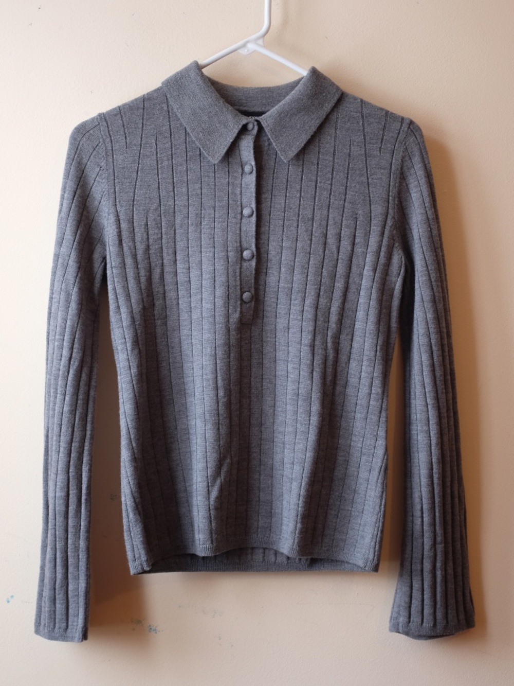 Merino wool sweater polo